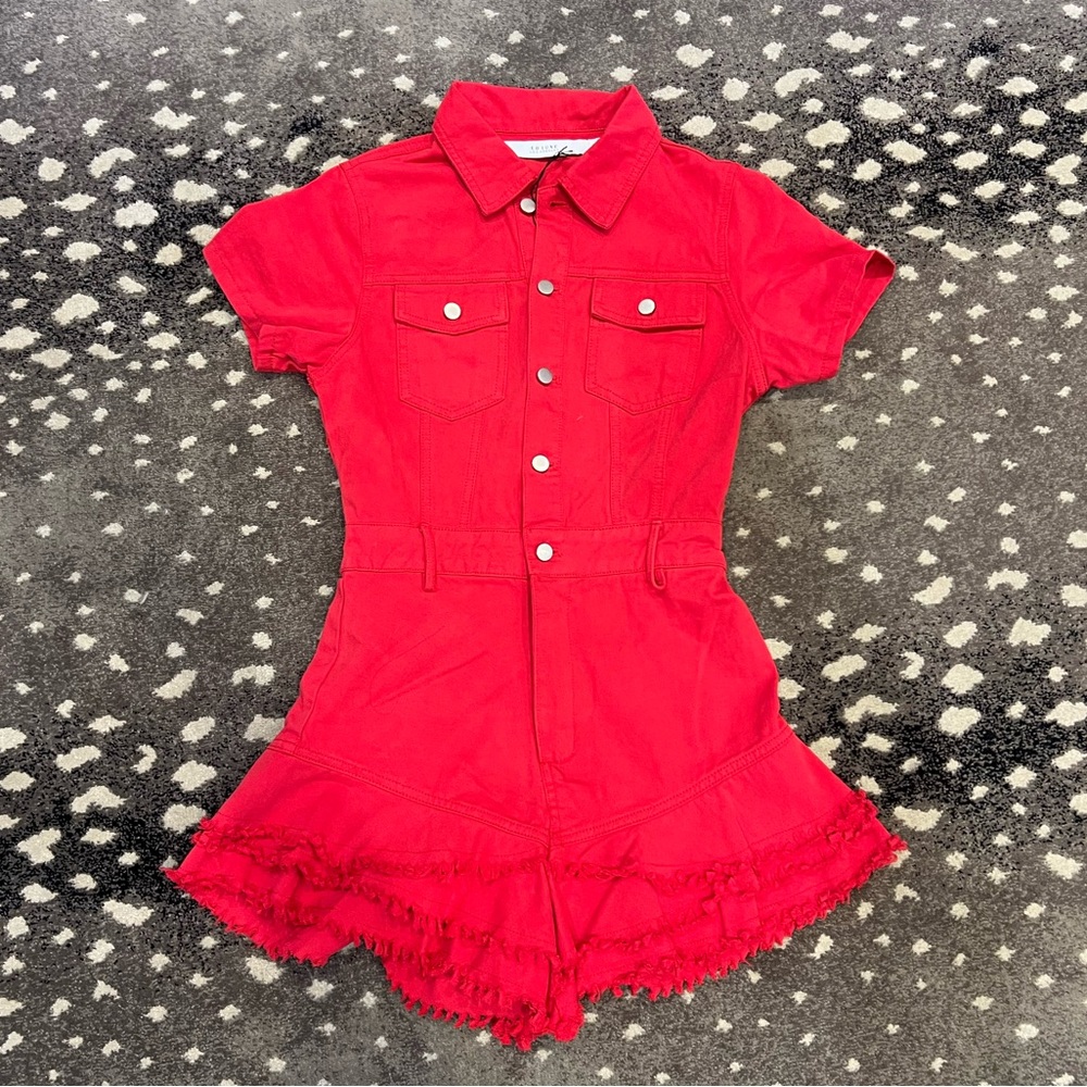 Stylish Red Jumpsuit